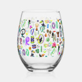 Verre À Vin Sans Pied Carnaval (Gauche)