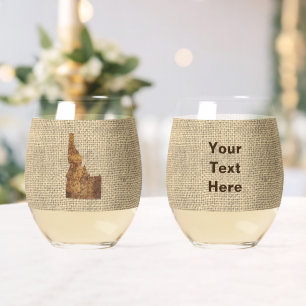 Verre À Vin Sans Pied Carte Idaho Spud