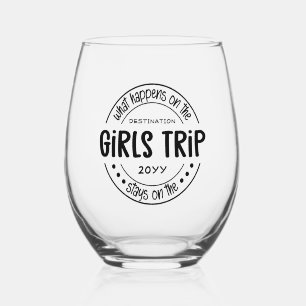 Verre À Vin Sans Pied Ce qui se passe pendant un week-end personnalisé p
