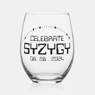 Verre À Vin Sans Pied Célébrez Syzygy le 28 août 2024
