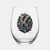 Verre À Vin Sans Pied Celtic Monogram Wine Glass Set (Recto)