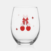 Verre À Vin Sans Pied Cerise (Verso)