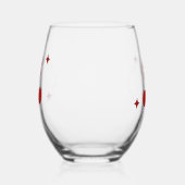 Verre À Vin Sans Pied Cerise (Gauche)