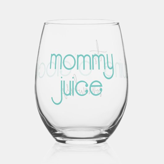 Verre À Vin Sans Pied C'est drôle, c'est Wine O'clock (Verso)