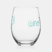 Verre À Vin Sans Pied C'est drôle, c'est Wine O'clock (Droite)