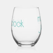 Verre À Vin Sans Pied C'est drôle, c'est Wine O'clock (Gauche)