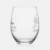 Verre À Vin Sans Pied C'est l'heure du vin (Gauche)