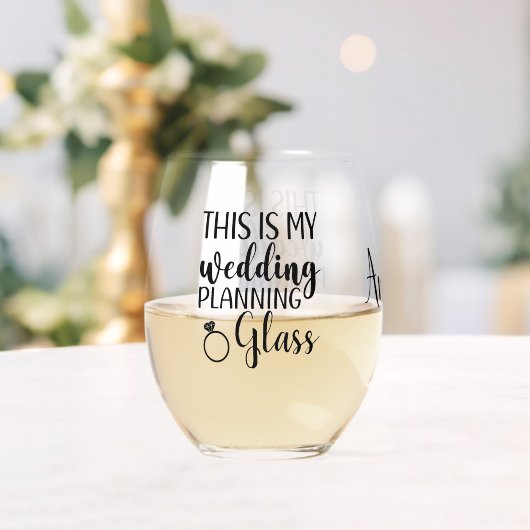 Verre À Vin Sans Pied C'est ma future mariée de planification de mariage (Insitu (Mariage))