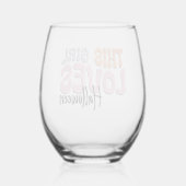 Verre À Vin Sans Pied Cette fille adore Halloween (Verso)