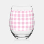 Verre À Vin Sans Pied Champagne et Cupcakes En vichy rose (Verso)