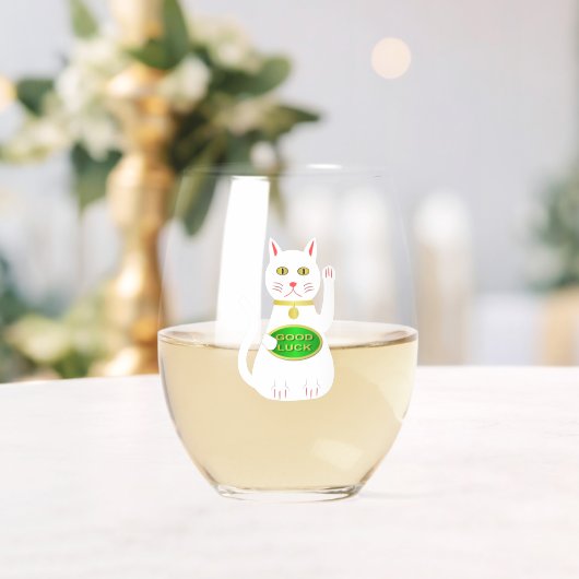 Verre À Vin Sans Pied Chat Oriental Lucky (Insitu (Mariage))