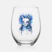 Verre À Vin Sans Pied Chaton (Verso)