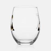 Verre À Vin Sans Pied Chats Beaucoup de pattes Funny Bleu (Gauche)