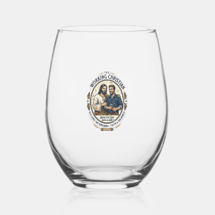 Verre À Vin Sans Pied Chemise des métiers de la construction de Jésus Gr