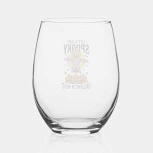Verre À Vin Sans Pied Chemise Épouvantail Citrouille Graphique Halloween