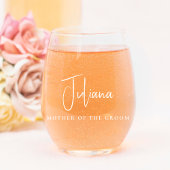 Verre À Vin Sans Pied Chic père mère Mariage personnalisé