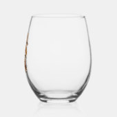 Verre À Vin Sans Pied chien beagle joyeux (Gauche)