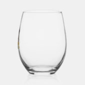 Verre À Vin Sans Pied Chien dans un jardin fleuri (Gauche)