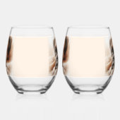 Verre À Vin Sans Pied Chien de boxe dans un poteau serein (Gauche)