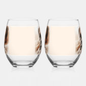 Verre À Vin Sans Pied Chien de boxe dans un poteau serein (Droite)