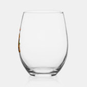 Verre À Vin Sans Pied Chien de Père Noël Goldendoodle (Gauche)