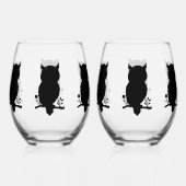 Verre À Vin Sans Pied Chouette (Verso)