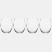 Verre À Vin Sans Pied Christmas Holiday  (Gauche)