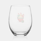 Verre À Vin Sans Pied Christmas Ramen Cat Santa Anime Meow Kitty Meow Ca (Verso)