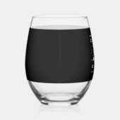 Verre À Vin Sans Pied Christmas Yellow Labrador Silhouette Santa Hat Cla (Droite)