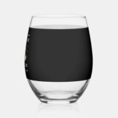 Verre À Vin Sans Pied Christmas Yellow Labrador Silhouette Santa Hat Cla (Gauche)