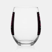 Verre À Vin Sans Pied Cinquante & Fabuleux Script 50e Anniversaire (Droite)