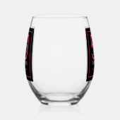 Verre À Vin Sans Pied Cinquante & Fabuleux Script 50e Anniversaire (Gauche)