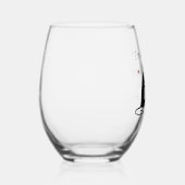 Verre À Vin Sans Pied Citation de vin de Patio avec chat (Droite)