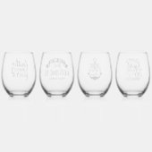 Verre À Vin Sans Pied Citations de foi chrétienne moderne (Dos)