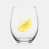 Verre À Vin Sans Pied Citron (Verso)