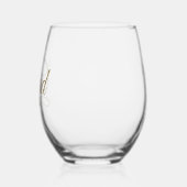 Verre À Vin Sans Pied Classe d'écriture de l'or de grade année élégante (Gauche)