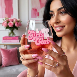 Verre À Vin Sans Pied Club des Filles
