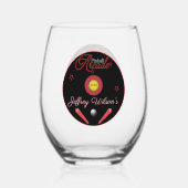 Verre À Vin Sans Pied Cocktail Pinball Arcade Drinkware (Verso)