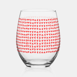 Verre À Vin Sans Pied Cœurs