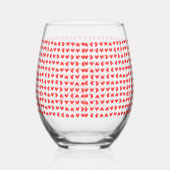 Verre À Vin Sans Pied Cœurs (Droite)