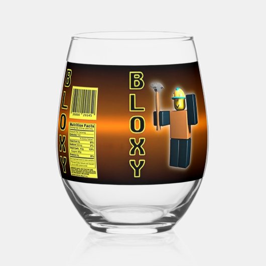 Verre À Vin Sans Pied cola bloxy (Recto)