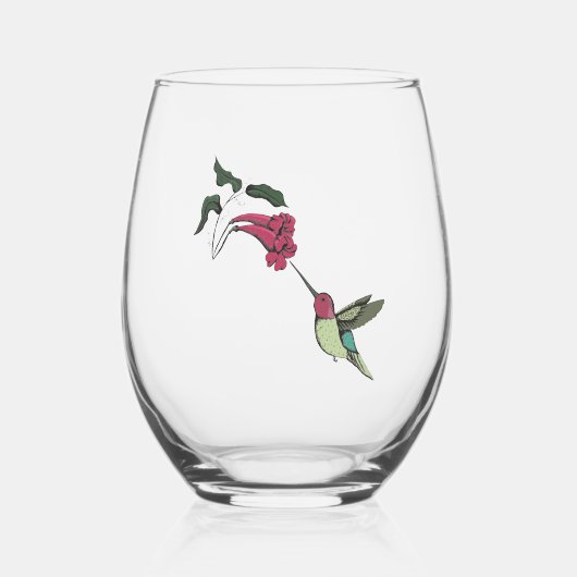Verre À Vin Sans Pied Colibri moderne (Recto)