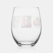 Verre À Vin Sans Pied Collage photo classique moderne (Verso)