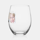 Verre À Vin Sans Pied Collage photo classique moderne (Gauche)