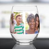 Verre À Vin Sans Pied Collage photo de la grand-mère 5