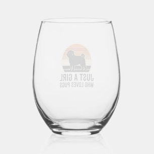 Verre À Vin Sans Pied Concepteur de chemise pour amoureux de Pug Juste u