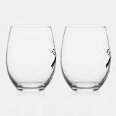 Verre À Vin Sans Pied Conception de beautician (Droite)