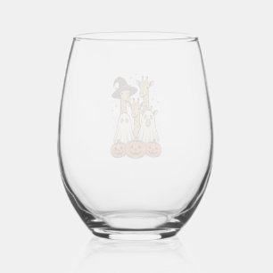 Verre À Vin Sans Pied Conception de chemise fantôme de citrouille de gir