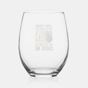 Verre À Vin Sans Pied Conception de chemise vectorielle patriotique Vint