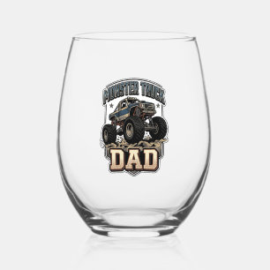 Verre À Vin Sans Pied Conception de chemise vectorielle vintage Papa Mon